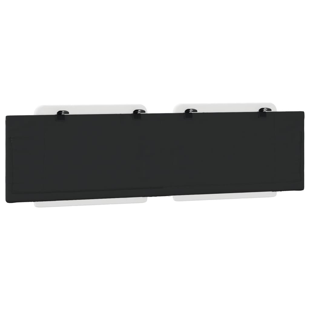 vidaXL Μαξιλάρι για Κεφαλάρι Λευκό/Μαύρο 180 εκ. από Συνθετικό Δέρμα