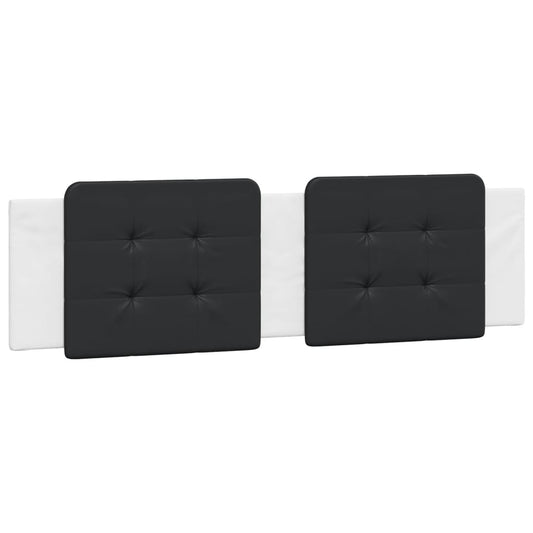 vidaXL Μαξιλάρι για Κεφαλάρι Μαύρο/λευκό 180 εκ. από Συνθετικό Δέρμα