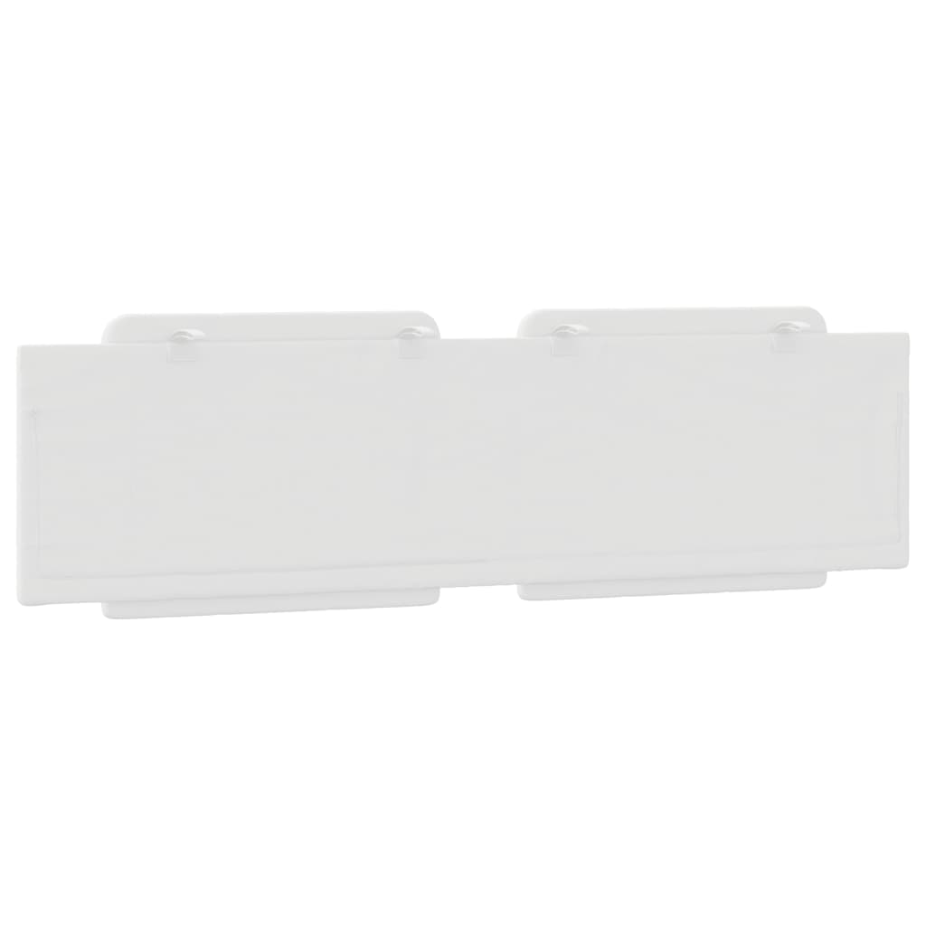 vidaXL Μαξιλάρι για Κεφαλάρι Λευκό 183 εκ. από Συνθετικό Δέρμα