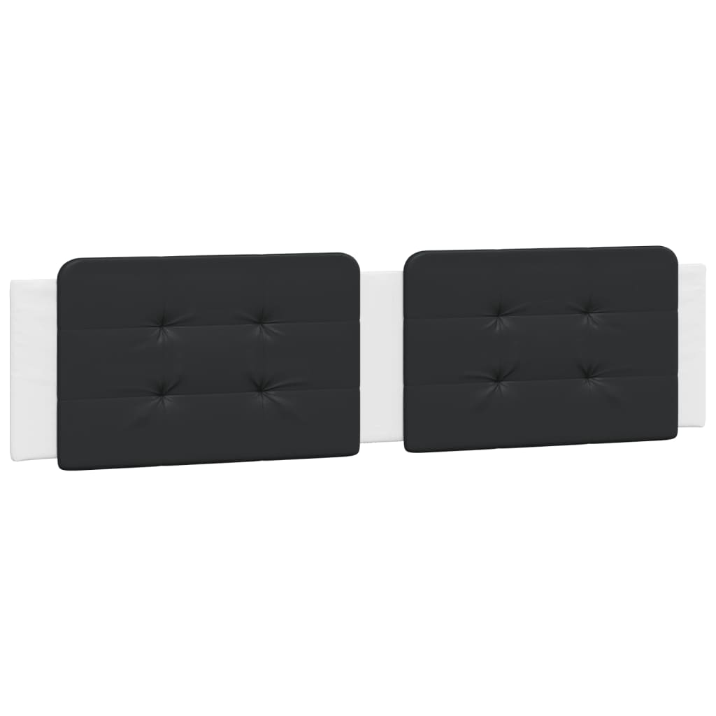 vidaXL Μαξιλάρι για Κεφαλάρι Zadar Μαύρο λευκό 200εκ. από Συνθετικό Δέρμα