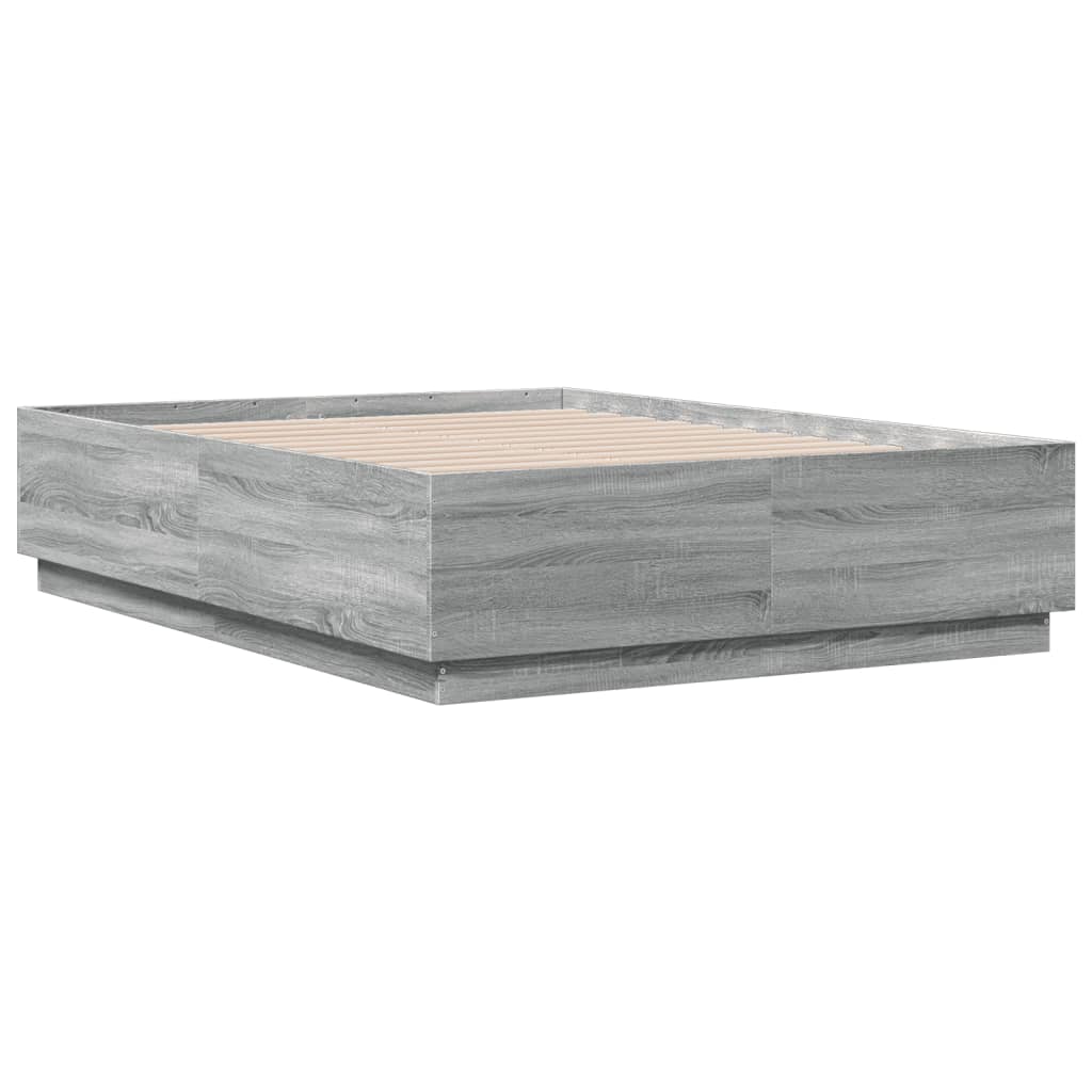 vidaXL Πλαίσιο Κρεβατιού Γκρι Sonoma 120 x 190 εκ. Επεξεργασμένο Ξύλο