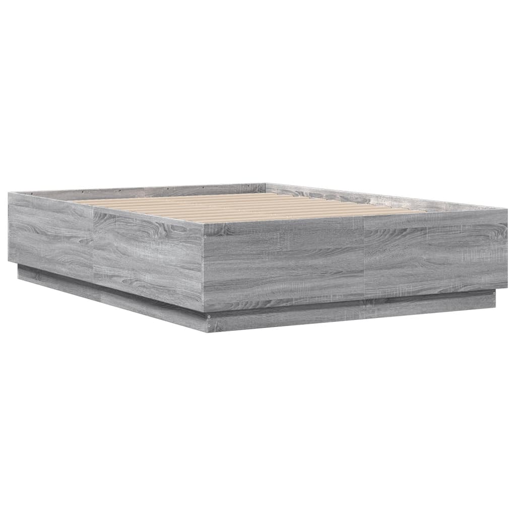 vidaXL Πλαίσιο Κρεβατιού Γκρι Sonoma 120 x 190 εκ. Επεξεργασμένο Ξύλο