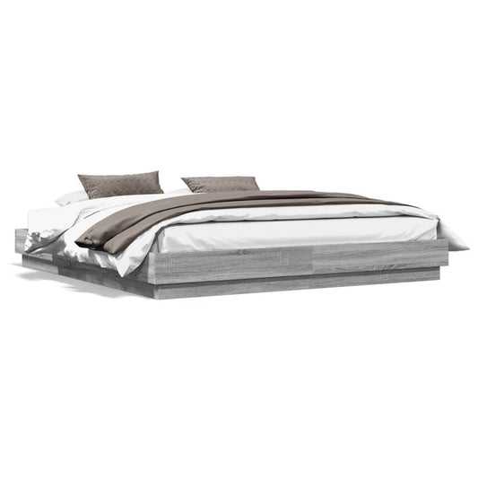 vidaXL Πλαίσιο Κρεβατιού Γκρι Sonoma 180x200 εκ. Επεξεργασμένο Ξύλο