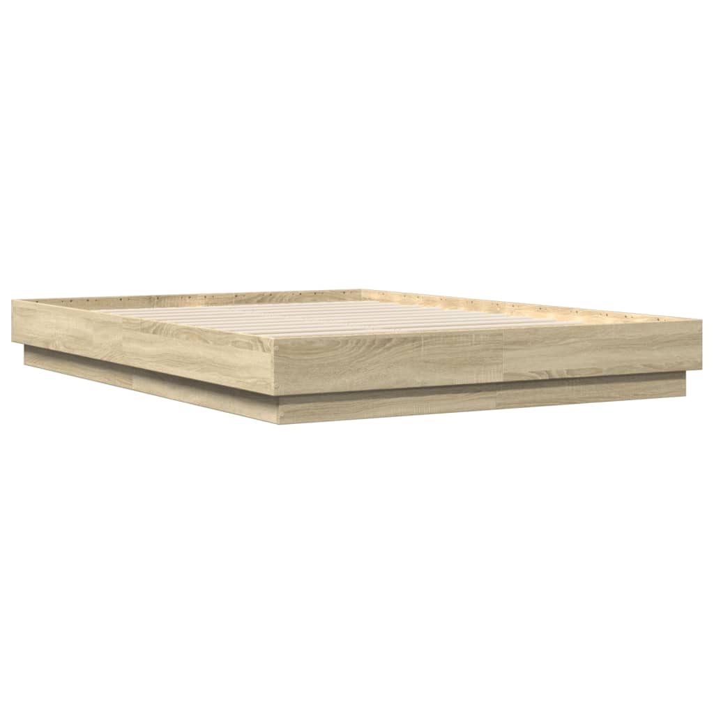 vidaXL Πλαίσιο Κρεβατιού Sonoma Δρυς 120x200 εκ. Επεξεργασμένο Ξύλο