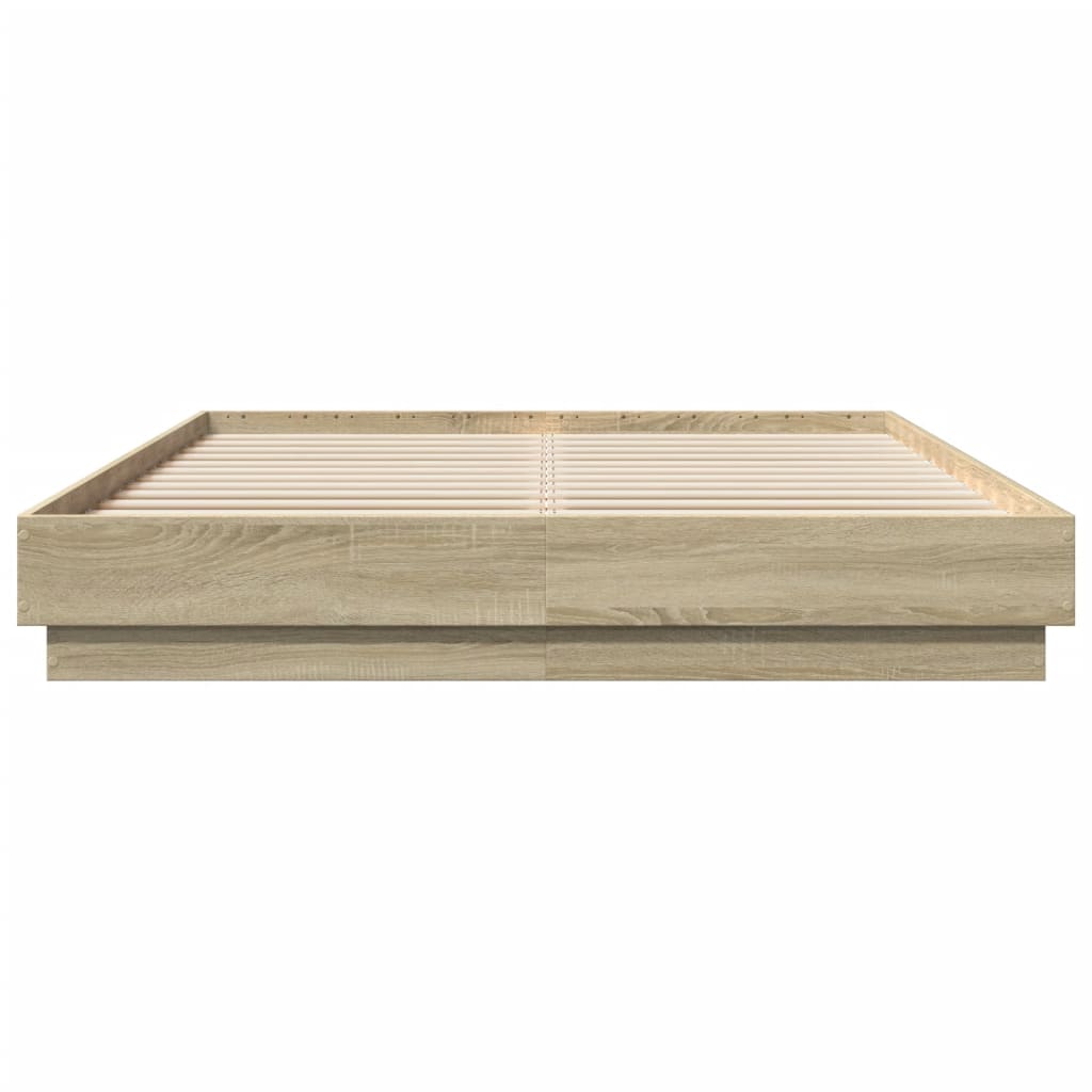 vidaXL Πλαίσιο Κρεβατιού Sonoma Δρυς 120x200 εκ. Επεξεργασμένο Ξύλο