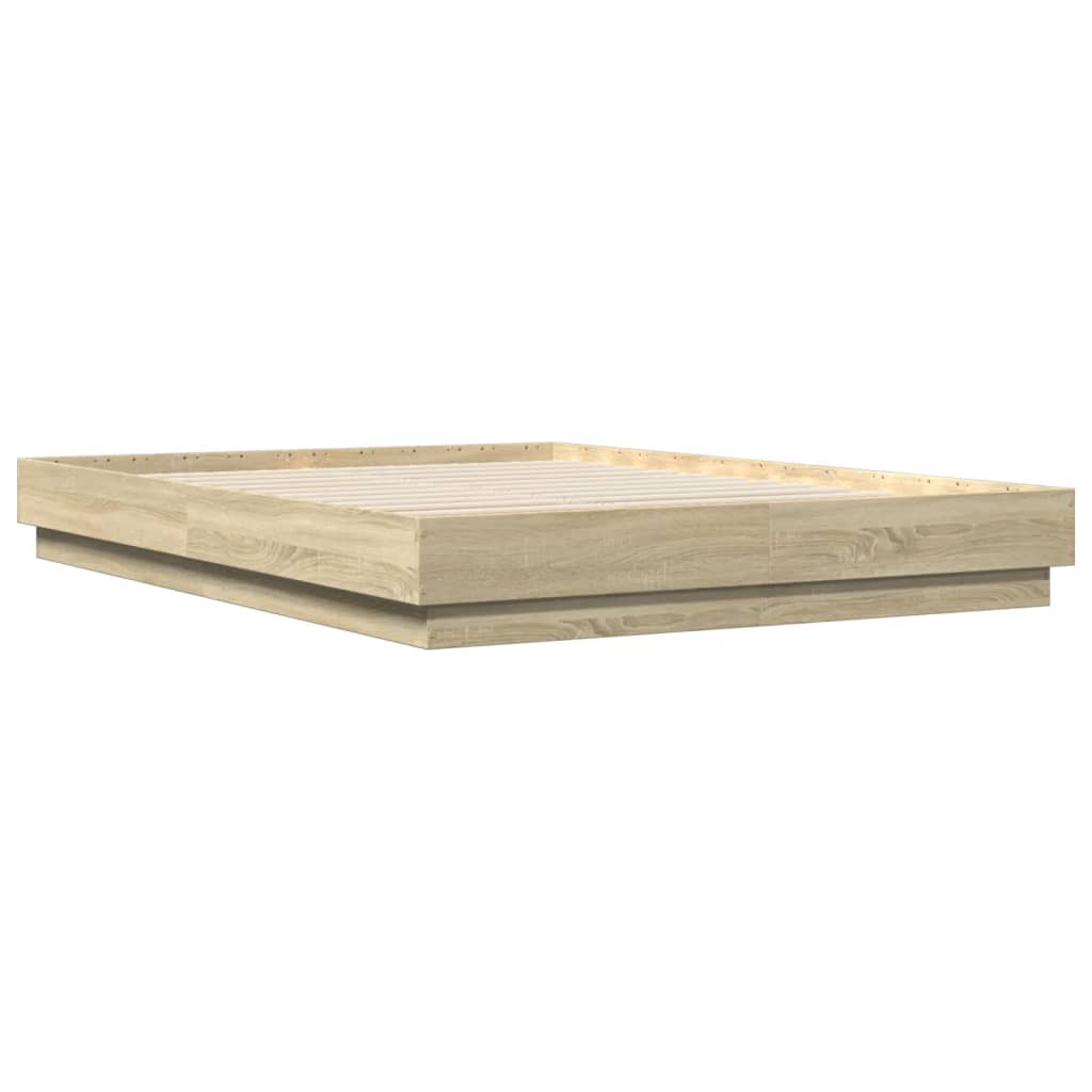 vidaXL Πλαίσιο Κρεβατιού Sonoma Δρυς 120x200 εκ. Επεξεργασμένο Ξύλο