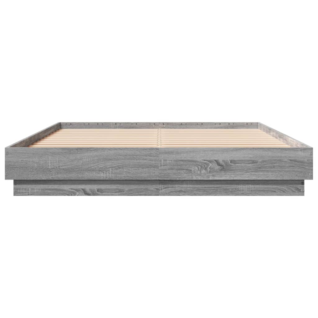 vidaXL Πλαίσιο Κρεβατιού Γκρι Sonoma 120x200 εκ. Επεξεργασμένο Ξύλο