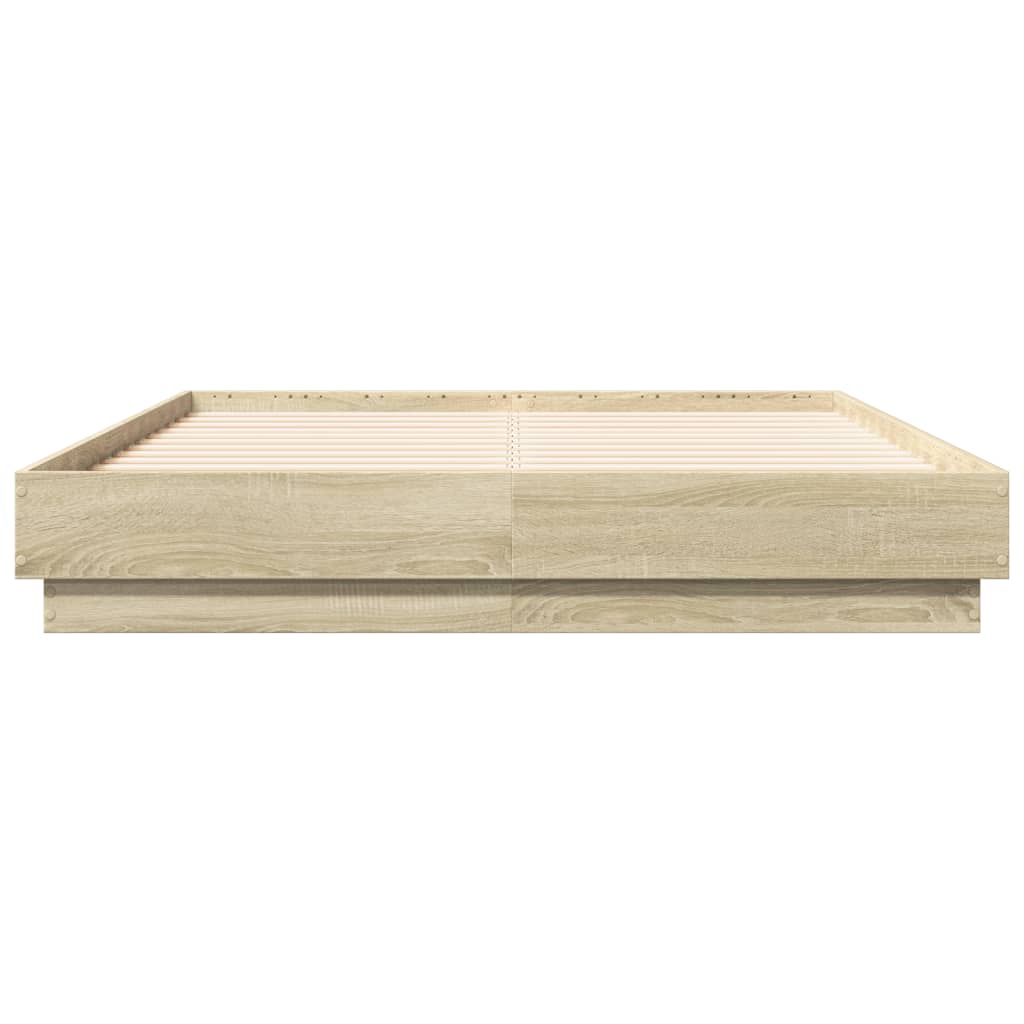vidaXL Πλαίσιο Κρεβατιού Sonoma Δρυς 120x190 εκ. Επεξεργασμένο Ξύλο