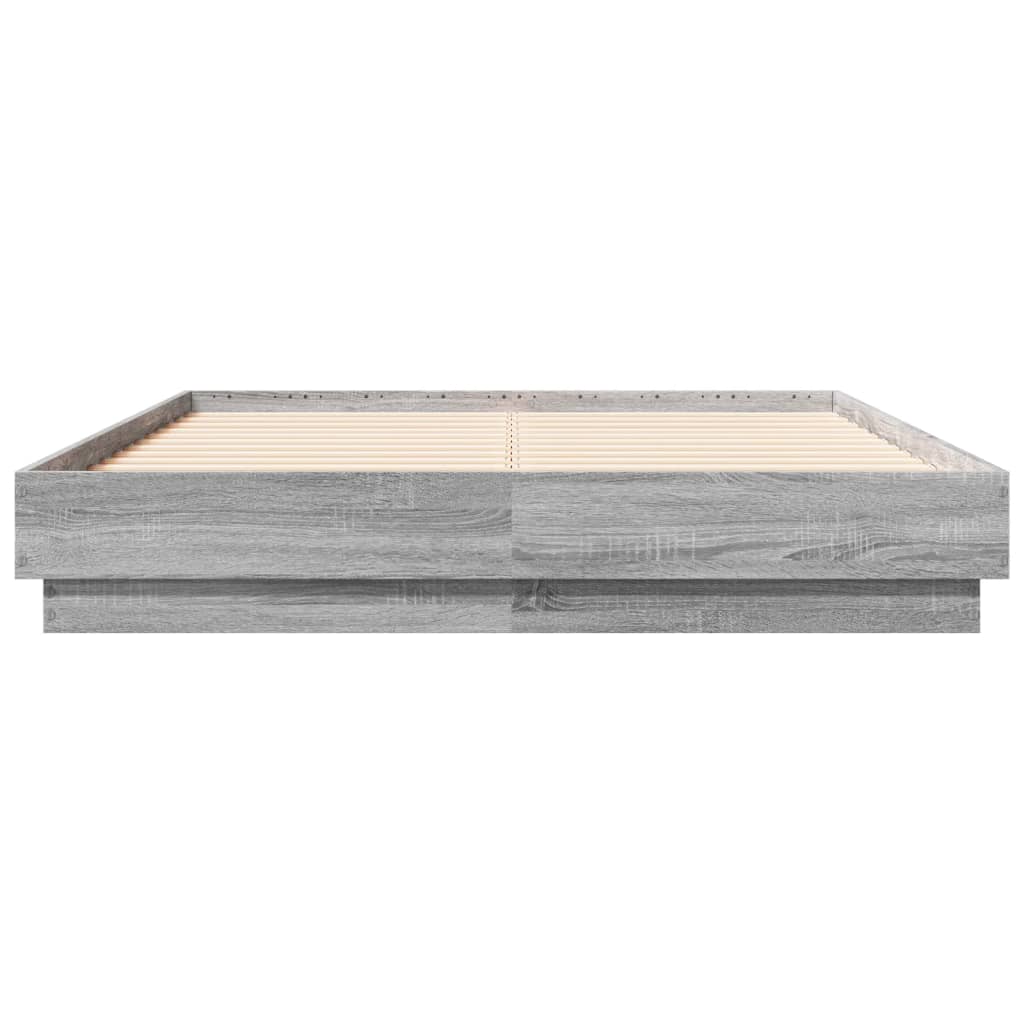 vidaXL Πλαίσιο Κρεβατιού Γκρι Sonoma 120 x 190 εκ. Επεξεργασμένο Ξύλο