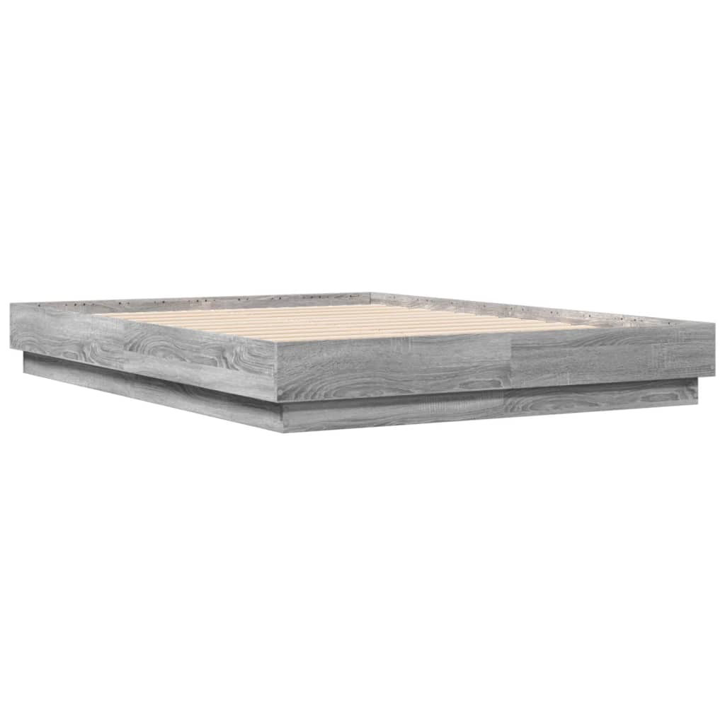 vidaXL Πλαίσιο Κρεβατιού Γκρι Sonoma 120 x 190 εκ. Επεξεργασμένο Ξύλο