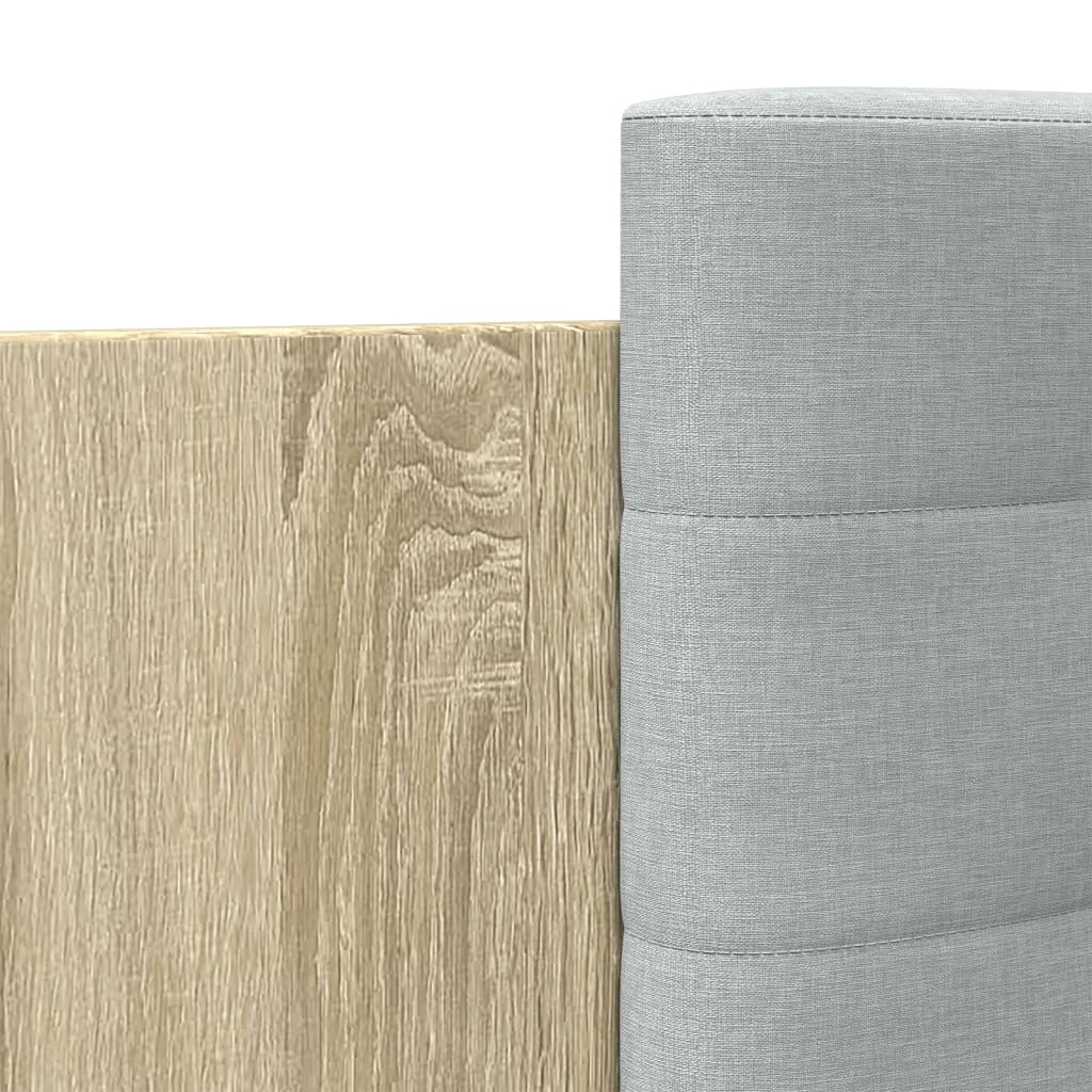 vidaXL Πλαίσιο Κρεβατιού με Κεφαλάρι Sonoma Δρυς 120x200εκ. Επεξ. Ξύλο