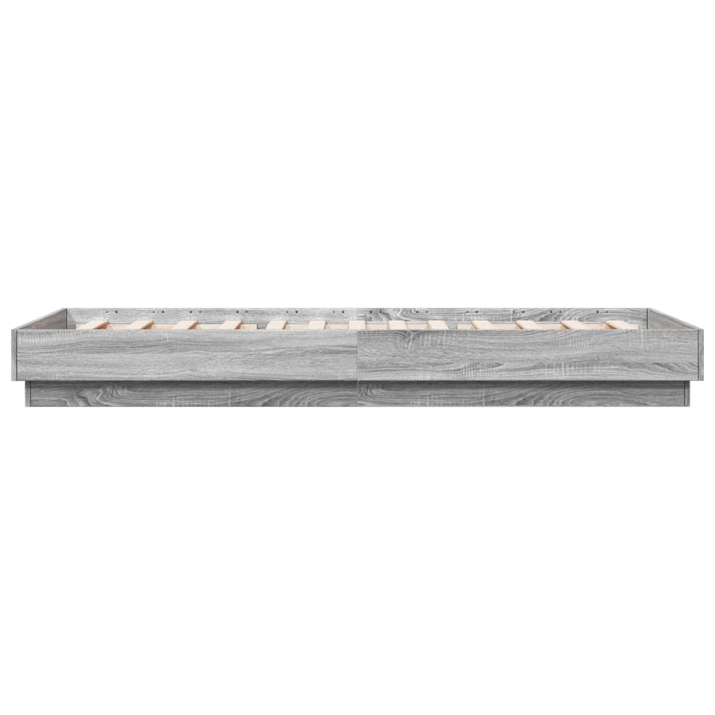 vidaXL Πλαίσιο Κρεβατιού Γκρι Sonoma 100x200 εκ. Επεξεργασμένο Ξύλο