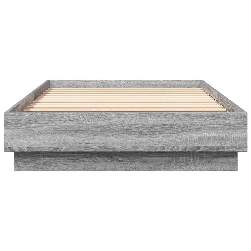 vidaXL Πλαίσιο Κρεβατιού Γκρι Sonoma 90x200 εκ. Επεξεργασμένο Ξύλο