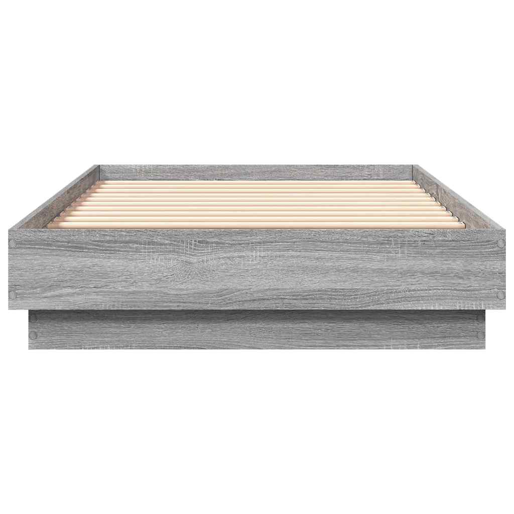vidaXL Πλαίσιο Κρεβατιού Γκρι Sonoma 90 x 190 εκ. Επεξεργασμένο Ξύλο
