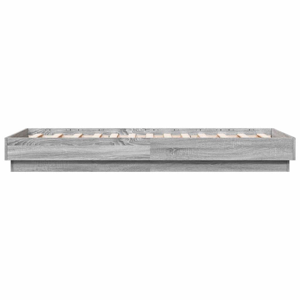 vidaXL Πλαίσιο Κρεβατιού Γκρι Sonoma 90 x 190 εκ. Επεξεργασμένο Ξύλο