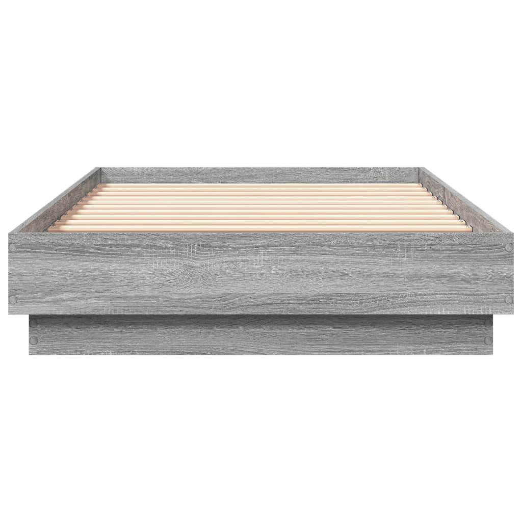 vidaXL Πλαίσιο Κρεβατιού Γκρι Sonoma 75x190 εκ. Επεξεργασμένο Ξύλο