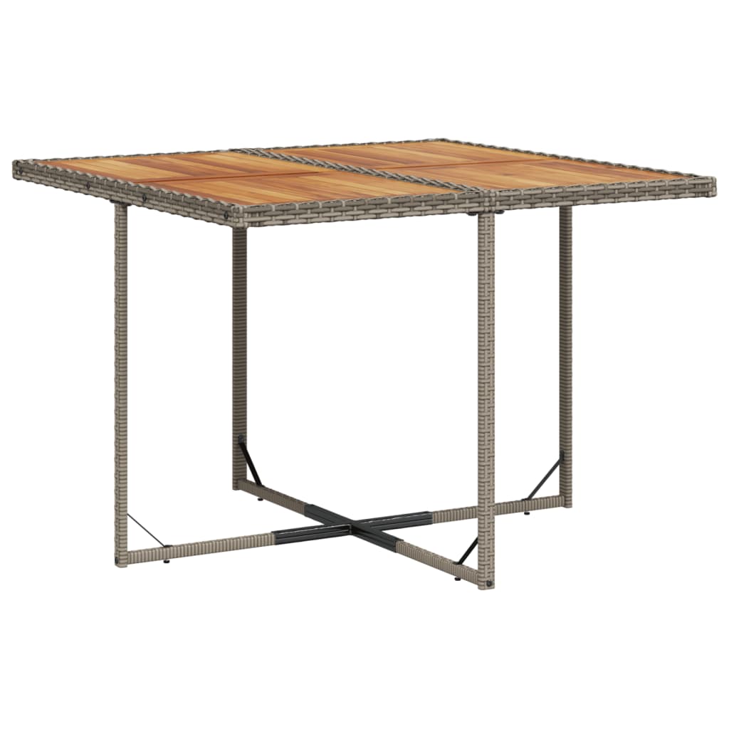 vidaXL Σετ Τραπεζαρίας Κήπου 9 τεμ. Γκρι Συνθ. Ρατάν με Μαξιλάρια