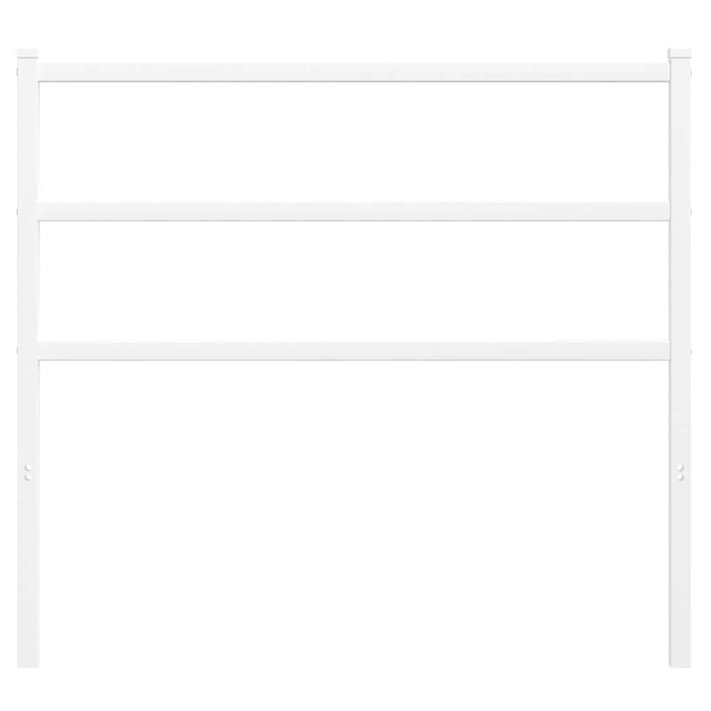vidaXL Ανταλλακτικό κεφαλάρι Λευκό 100 εκ. Μεταλλικό