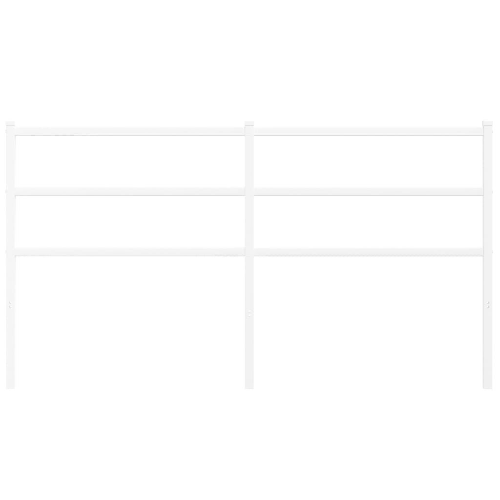 vidaXL Κεφαλάρι Λευκό 160 εκ. Μεταλλικό