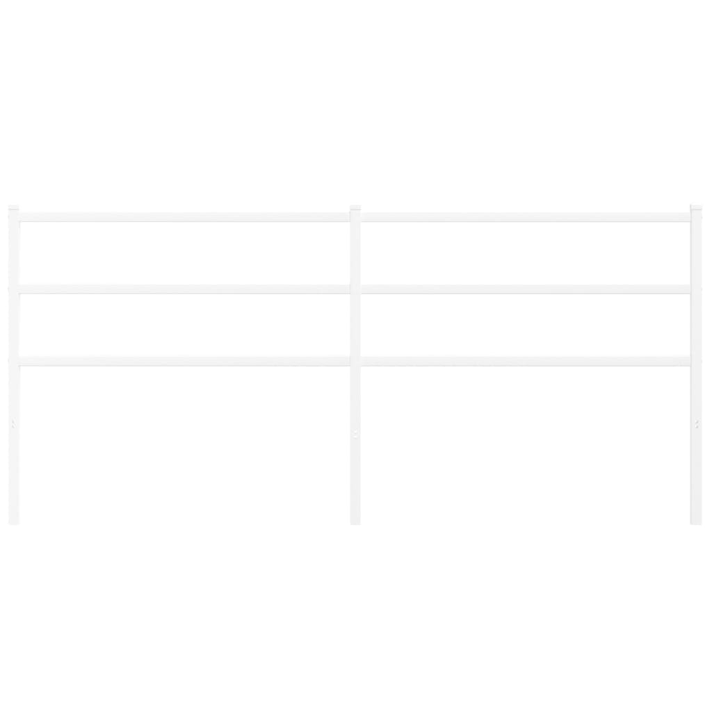 vidaXL Κεφαλάρι Λευκό 193 εκ. Μεταλλικό