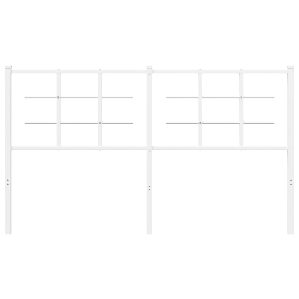 vidaXL Κεφαλάρι Λευκό 160 εκ. Μεταλλικό