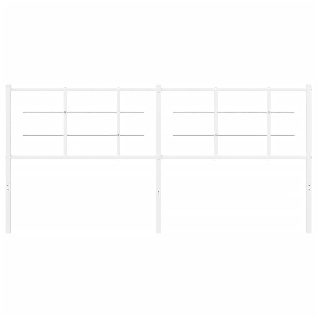 vidaXL Κεφαλάρι Λευκό 180 εκ. Μεταλλικό