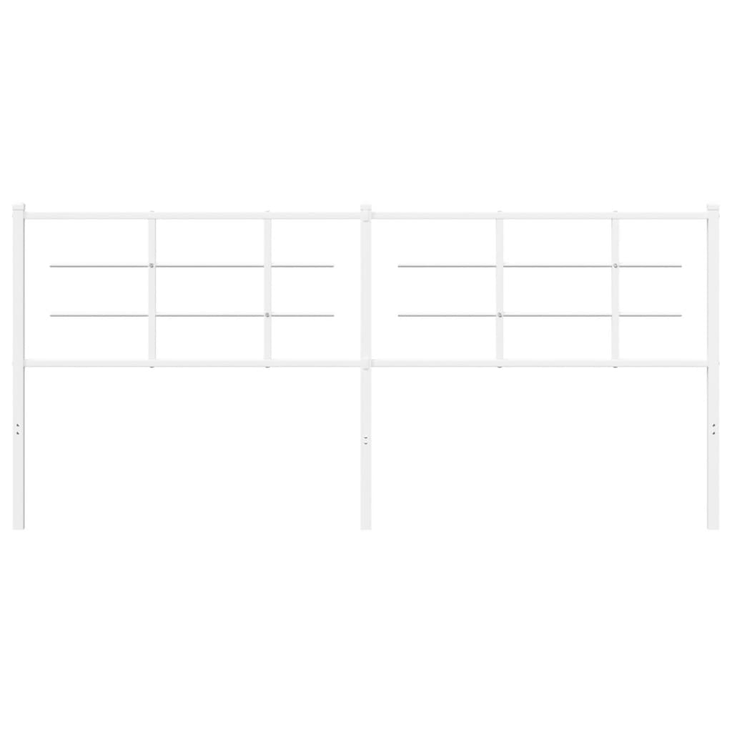 vidaXL Κεφαλάρι Λευκό 193 εκ. Μεταλλικό