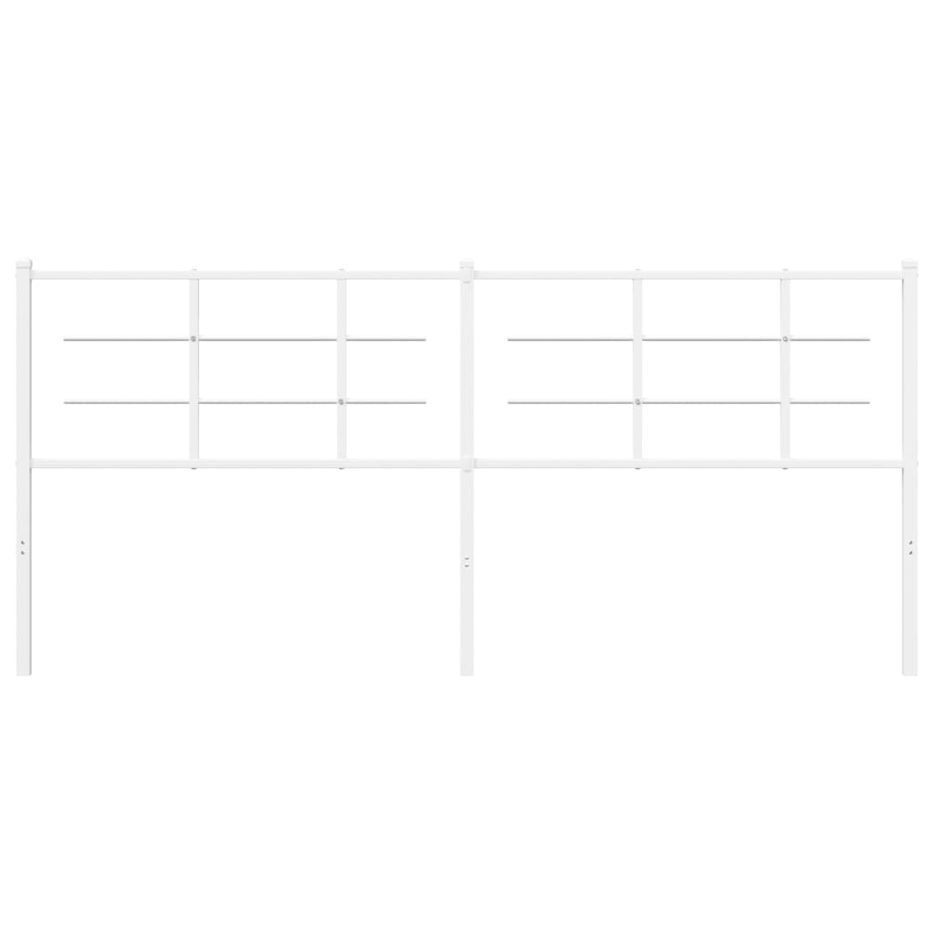 vidaXL Κεφαλάρι Λευκό 200 εκ. Μεταλλικό