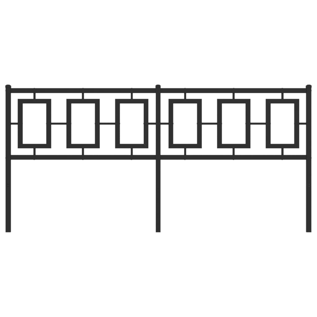 vidaXL Κεφαλάρι Μαύρο 180 εκ. Μεταλλικό