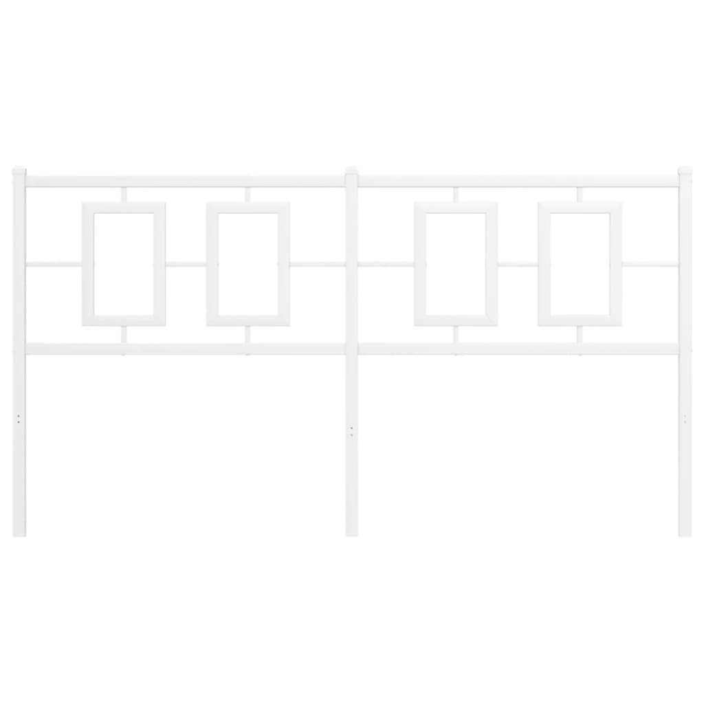 vidaXL Κεφαλάρι Λευκό 160 εκ. Μεταλλικό