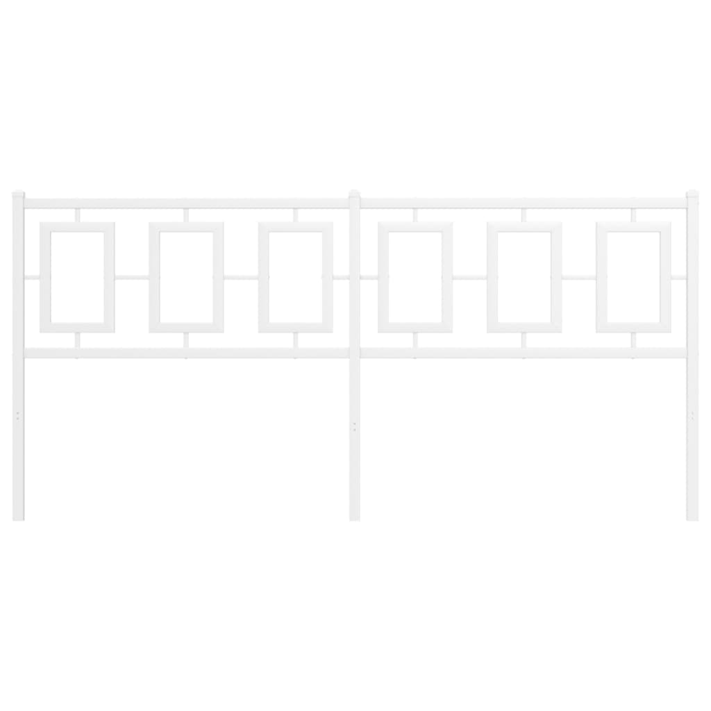 vidaXL Κεφαλάρι Λευκό 180 εκ. Μεταλλικό