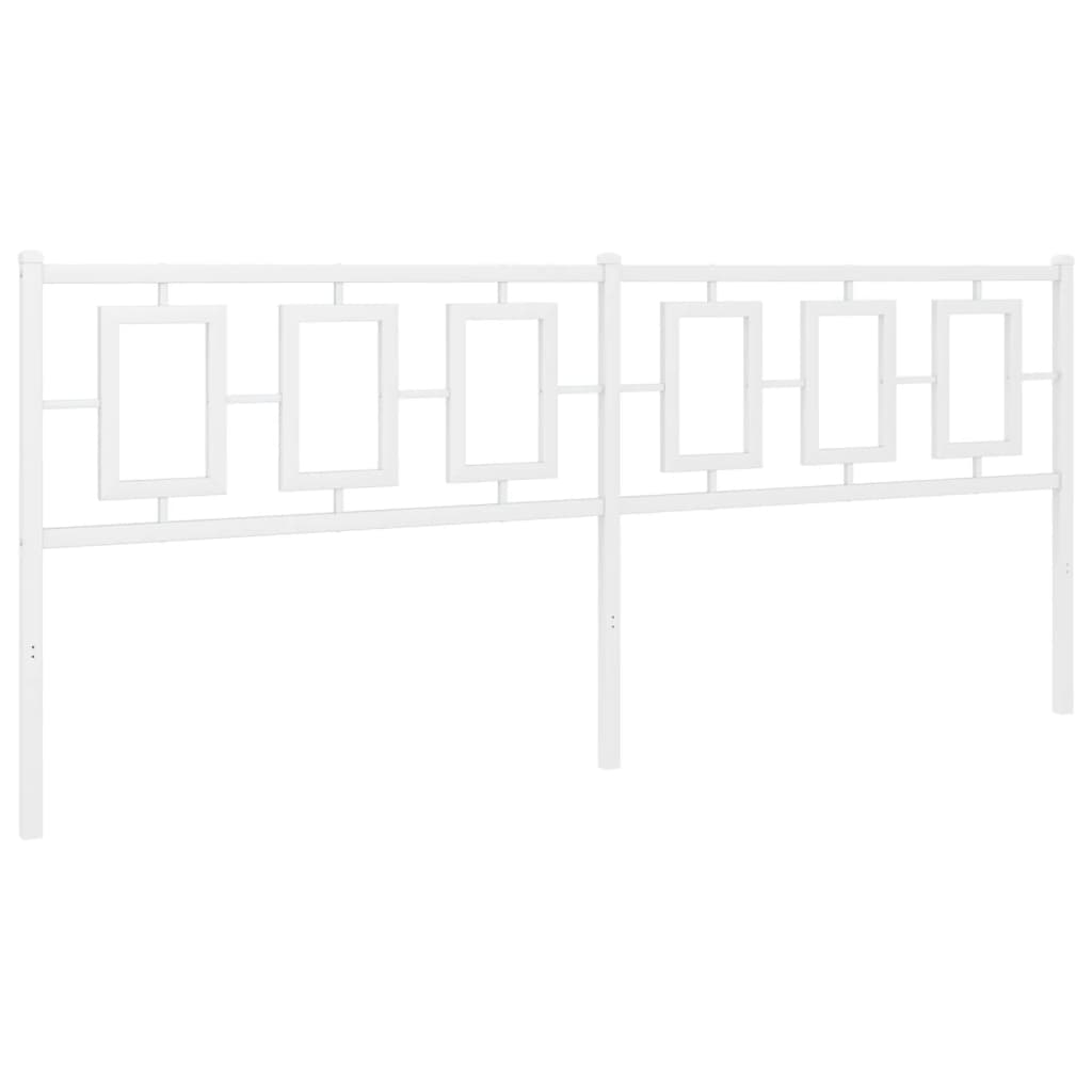 vidaXL Κεφαλάρι Λευκό 193 εκ. Μεταλλικό