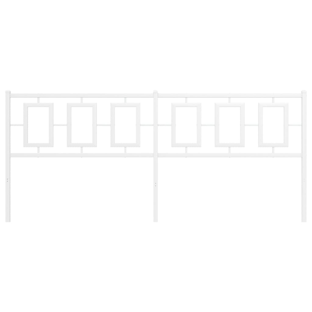 vidaXL Κεφαλάρι Λευκό 193 εκ. Μεταλλικό