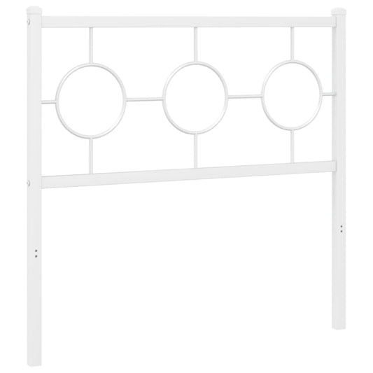 vidaXL Κεφαλάρι Λευκό 90 εκ. Μεταλλικό