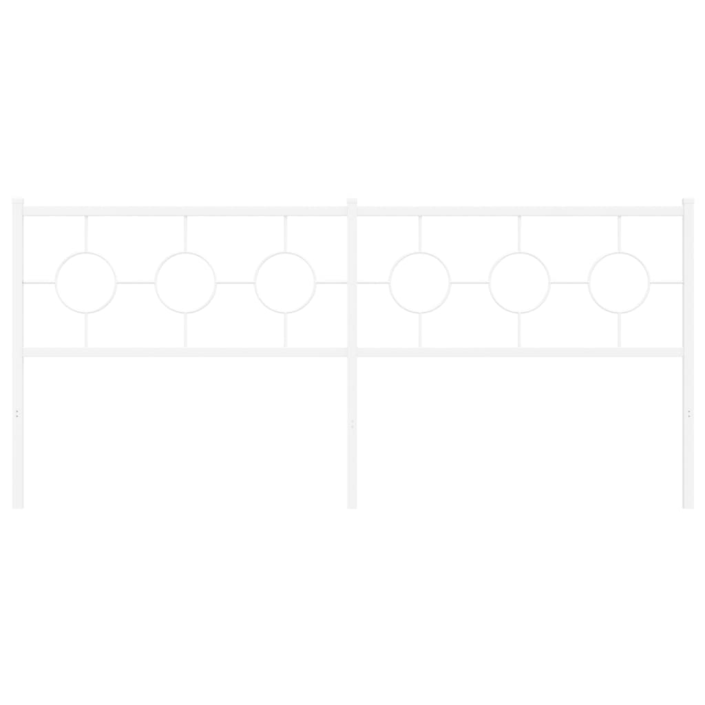 vidaXL Κεφαλάρι Λευκό 200 εκ. Μεταλλικό