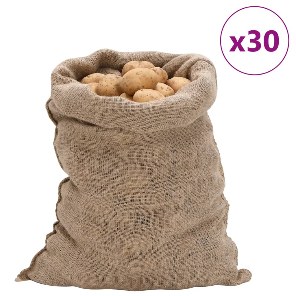 vidaXL Σακιά Γιούτας 30 Τεμ. 60 x 105 εκ. από Γιούτα 220 gsm