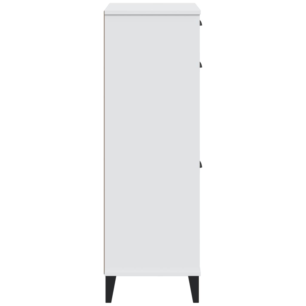 vidaXL Παπουτσοθήκη VIKEN Λευκή από Επεξεργασμένο Ξύλο