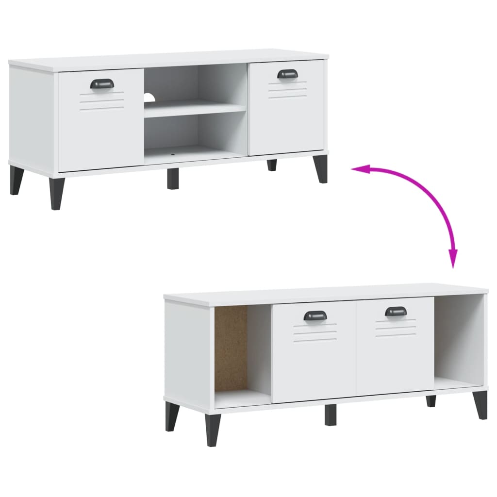 vidaXL Παπουτσοθήκη VIKEN Λευκή 106x35x45 εκ. από Επεξεργασμένο Ξύλο