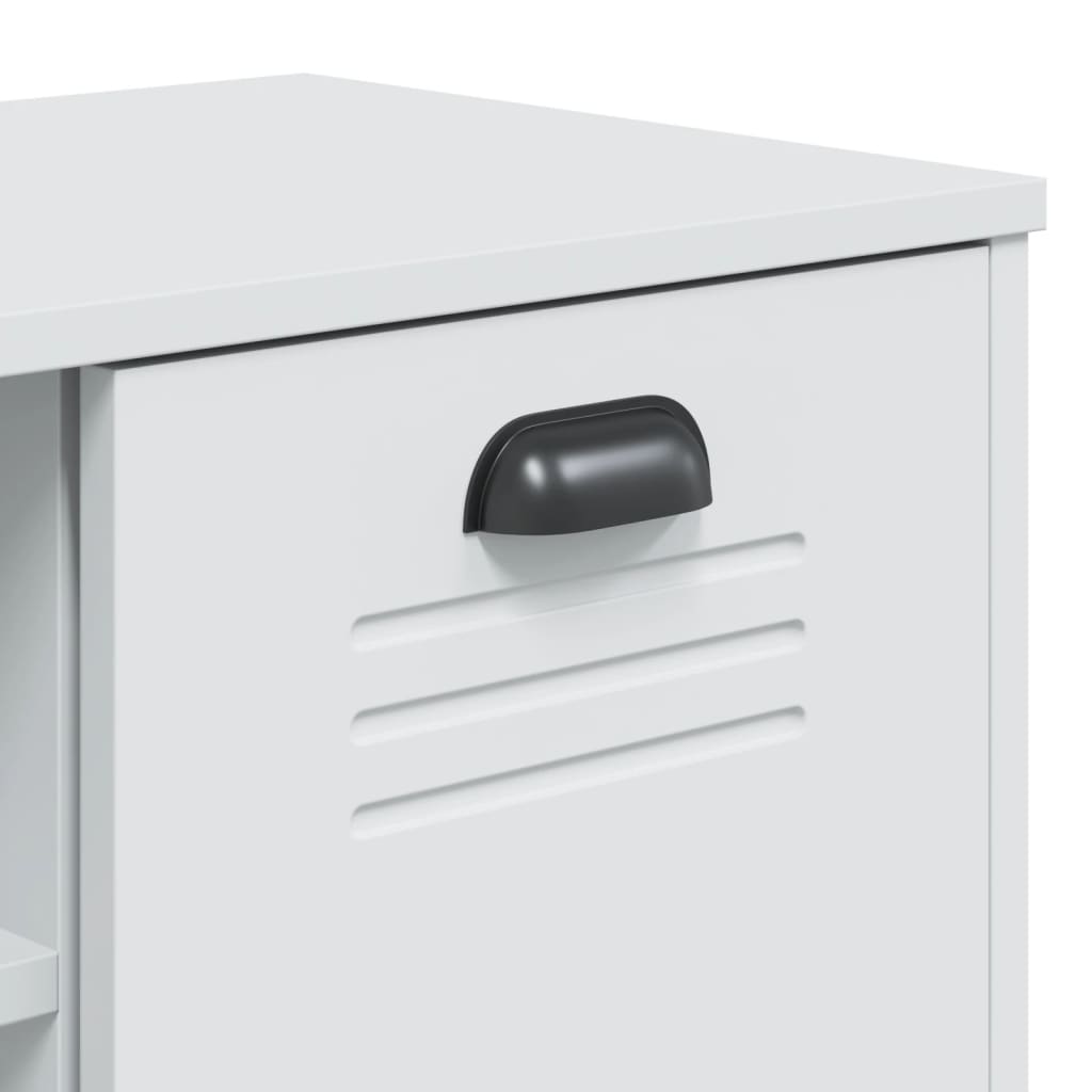 vidaXL Παπουτσοθήκη VIKEN Λευκή 106x35x45 εκ. από Επεξεργασμένο Ξύλο