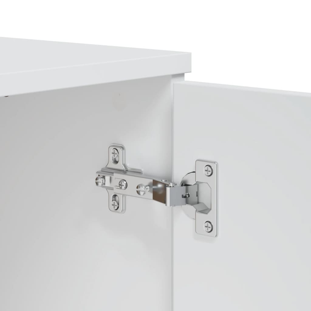 vidaXL Μπουφές VIKEN Λευκός 80 x 40 x 80 εκ. από Επεξεργασμένο Ξύλο