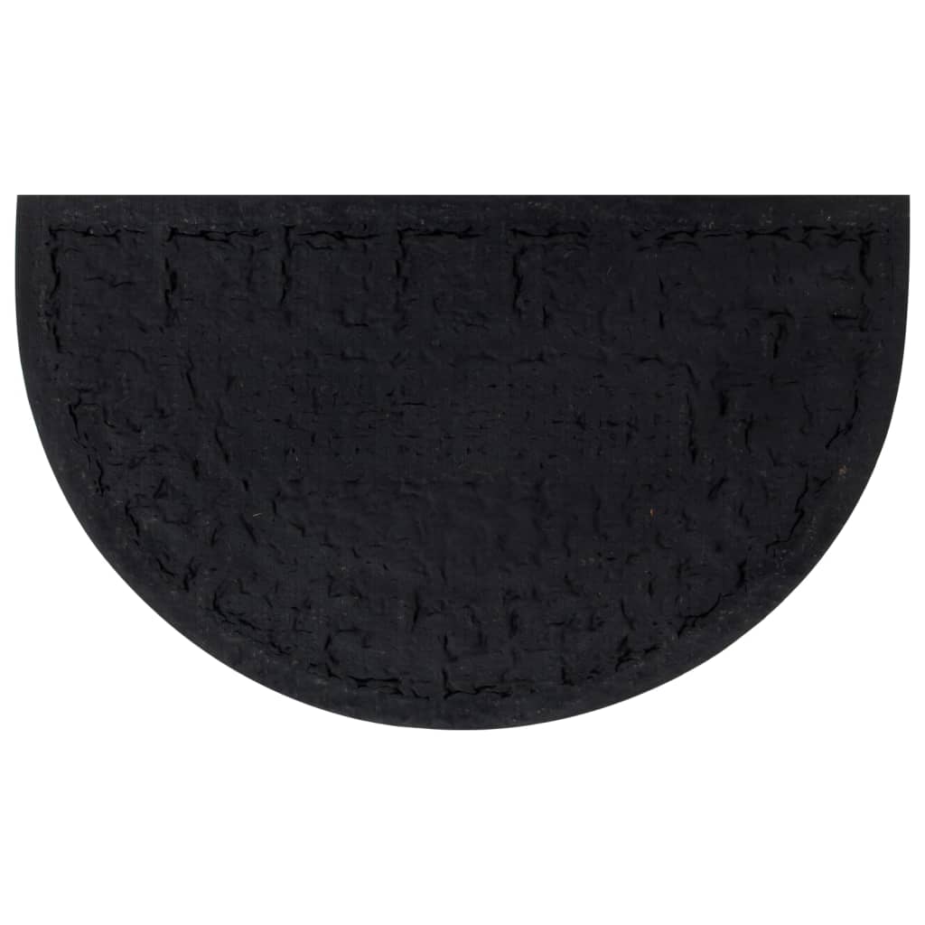 vidaXL Πατάκι Εισόδου Ημικυκλικό 45 x 75εκ. Καουτσούκ και Κοκοφοίνικας