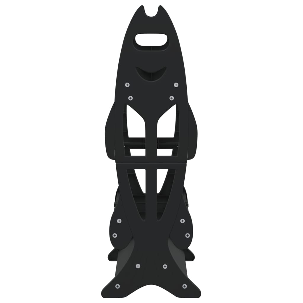 vidaXL Βάση για Καλάμια Ψαρέματος για 16 Καλάμια Μαύρο