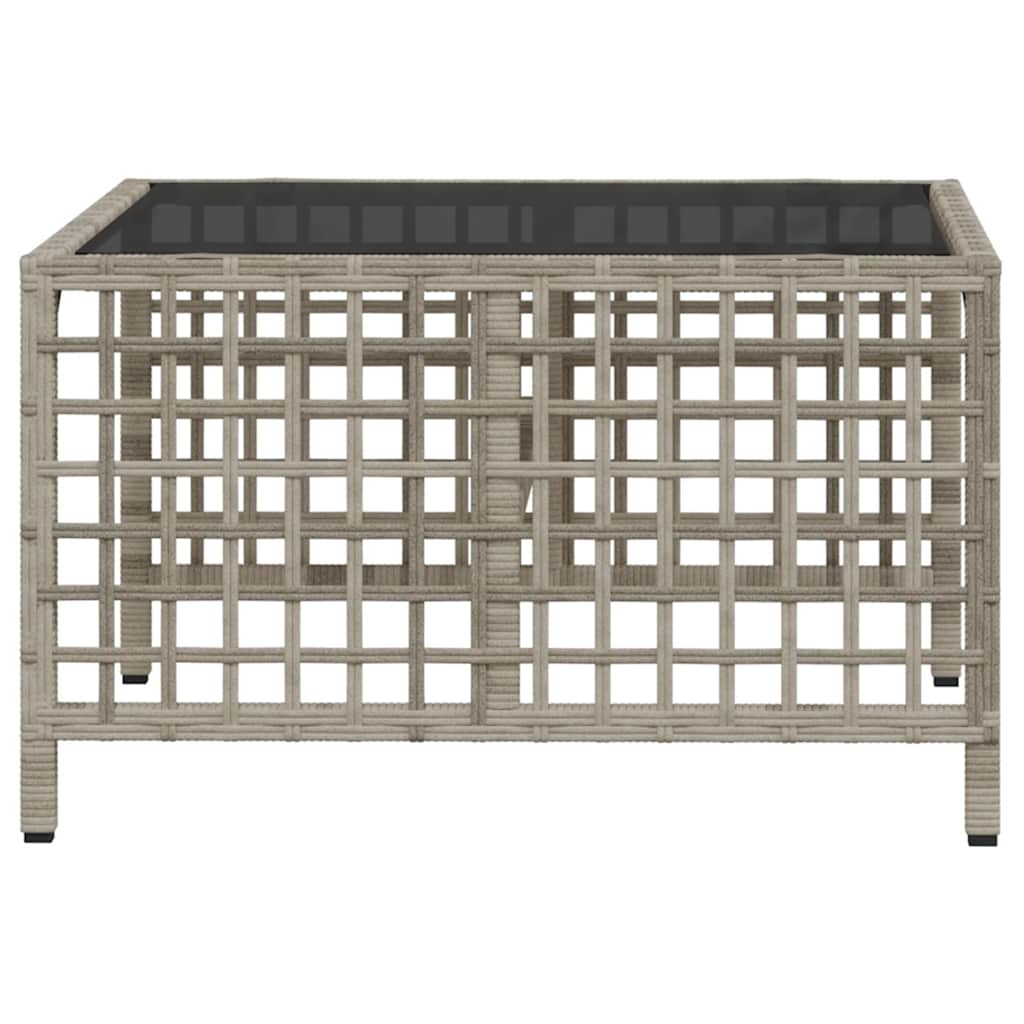 vidaXL Σετ Γωνιακού Καναπέ Κήπου 3Τεμ. Γκρι Συνθετικό Ρατάν Μαξιλάρια