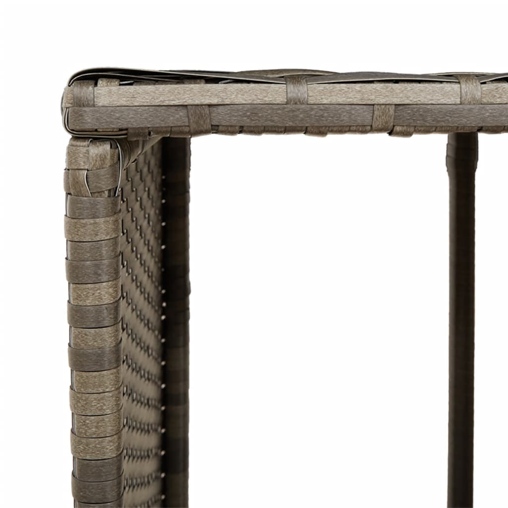 vidaXL Ράφια Αποθήκευσης 2 τεμ. Γκρι από Συνθετικό Ρατάν