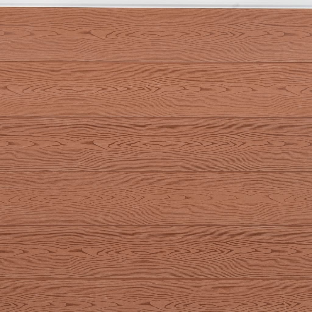 vidaXL Σετ Πάνελ Περίφραξης Καφέ 872x186 εκ. από WPC