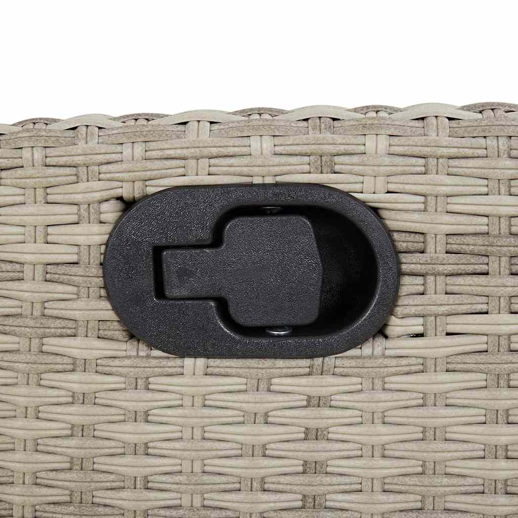 vidaXL Σετ Τραπεζαρίας Κήπου 9 τεμ. Αν. Γκρι Συνθ. Ρατάν με Μαξιλάρια