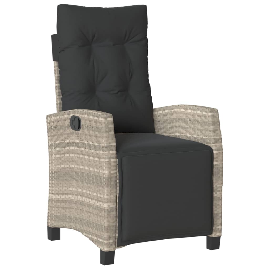 vidaXL Σετ Τραπεζαρίας Κήπου 7 τεμ. Αν. Γκρι Συνθ. Ρατάν με Μαξιλάρια