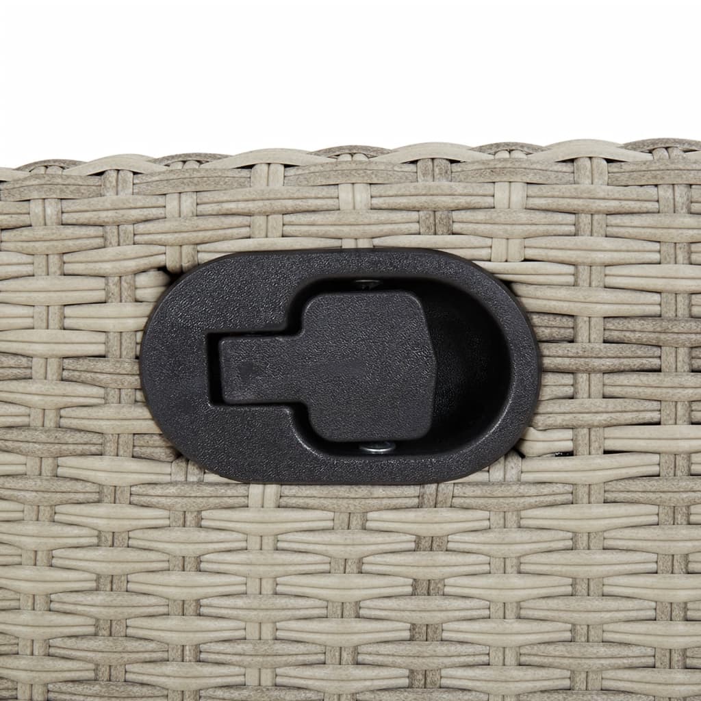 vidaXL Σετ Τραπεζαρίας Κήπου 9 τεμ. Αν. Γκρι Συνθ. Ρατάν με Μαξιλάρια