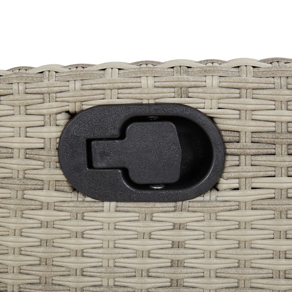 vidaXL Σετ Τραπεζαρίας Κήπου 9 τεμ. Αν. Γκρι Συνθ. Ρατάν με Μαξιλάρια