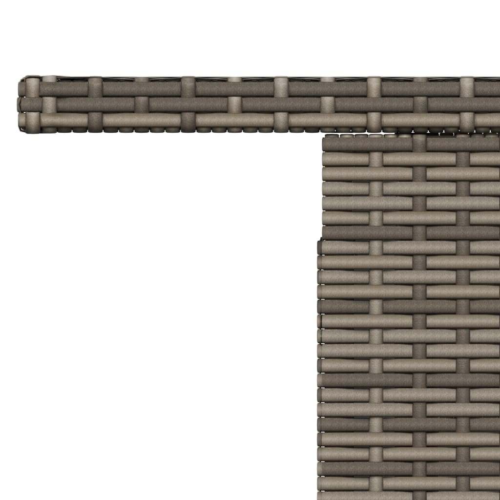 vidaXL Τραπέζι Κήπου Γκρι 100x55x73 εκ. Συνθετικό Ρατάν/Ξύλο Ακακίας